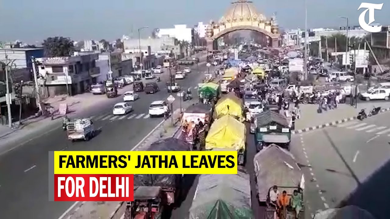Amritsar: Farmers' jatha leaves for Delhi to continue their protest against farm laws