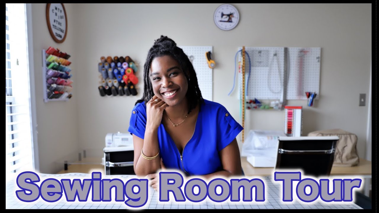 2022 Sewing Room Tour | Fabric Wall, Multiple Machines & Organization!