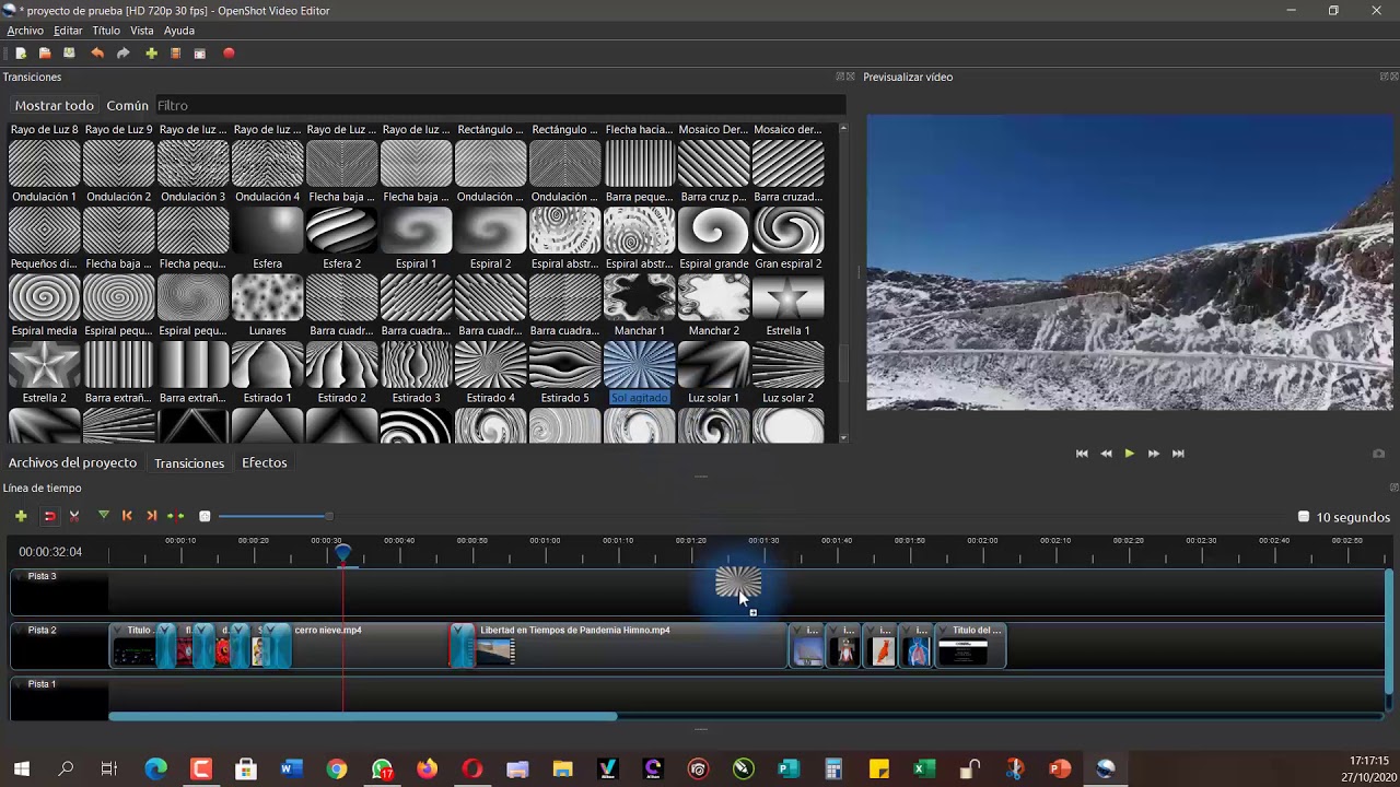 OpenShot 8 Transiciones