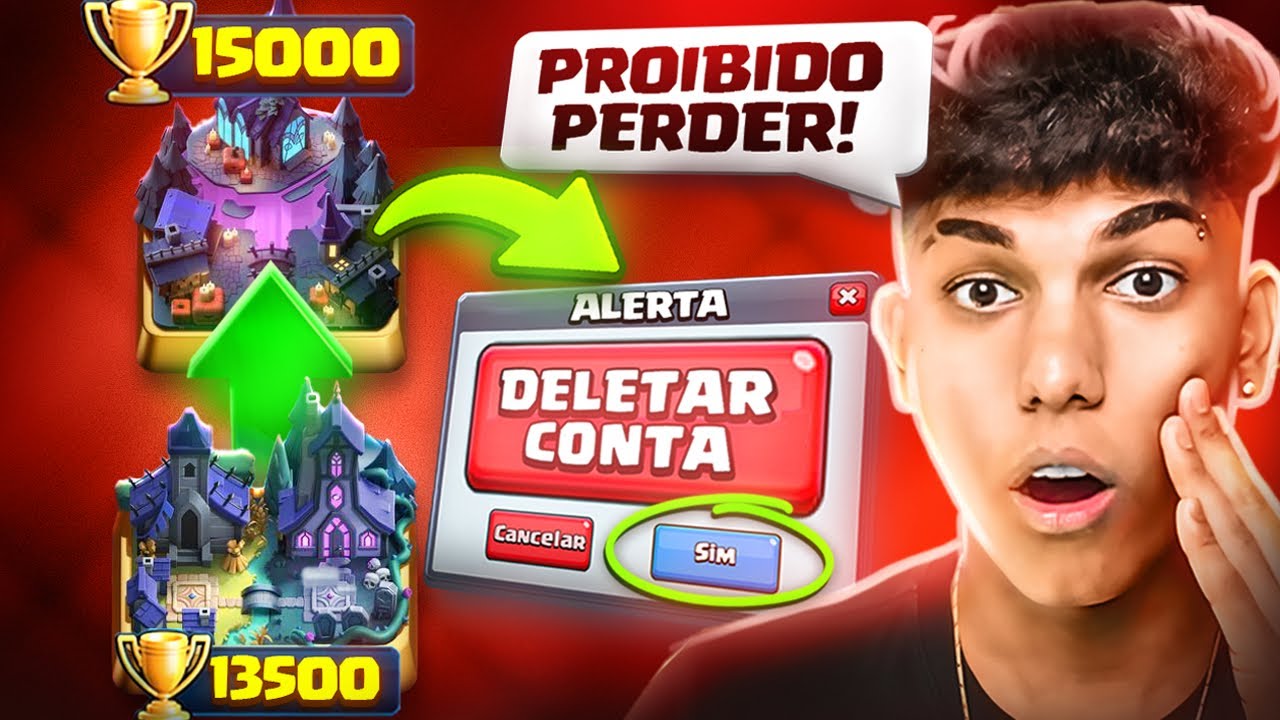 SE EU PERDER ANTES DE CHEGAR NOS 15000 TROFÉUS DELETO MINHA CONTA! *f?😭*