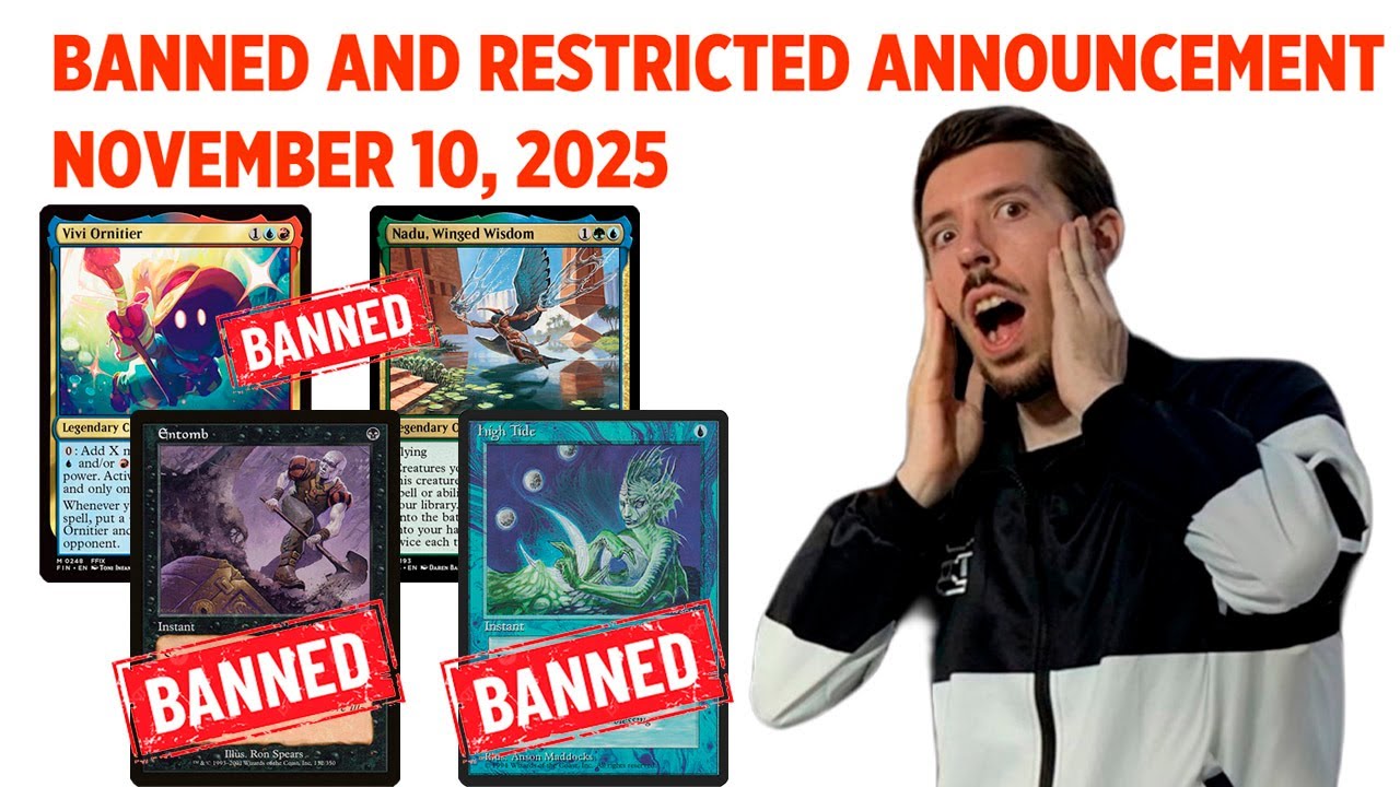 They did it! MTG Banned and Restricted Announcement &ndash; November 10, 2025