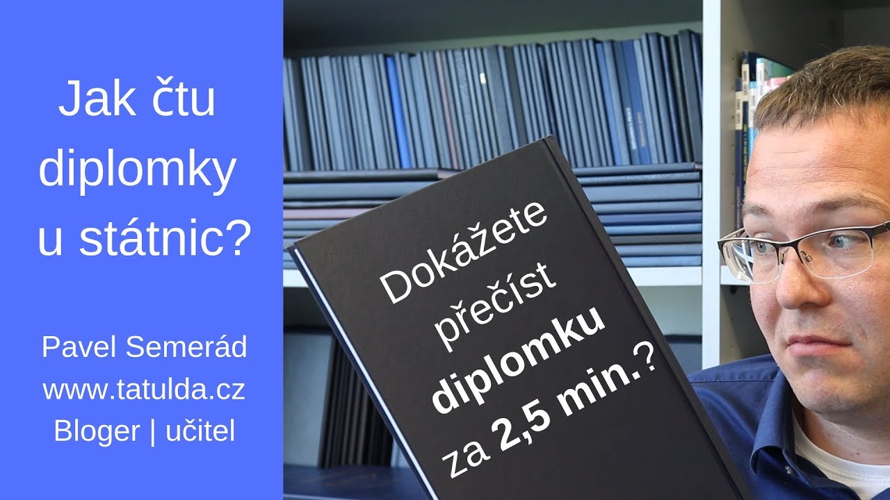 Jak čtu diplomky během obhajoby u státnic?