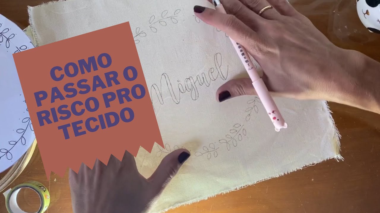 Como passar o risco pro teciddo