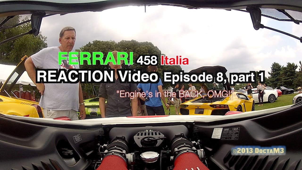 Reaction Video #8 (Part 1): Ferrari 458 Italia On the Field with some BULLS