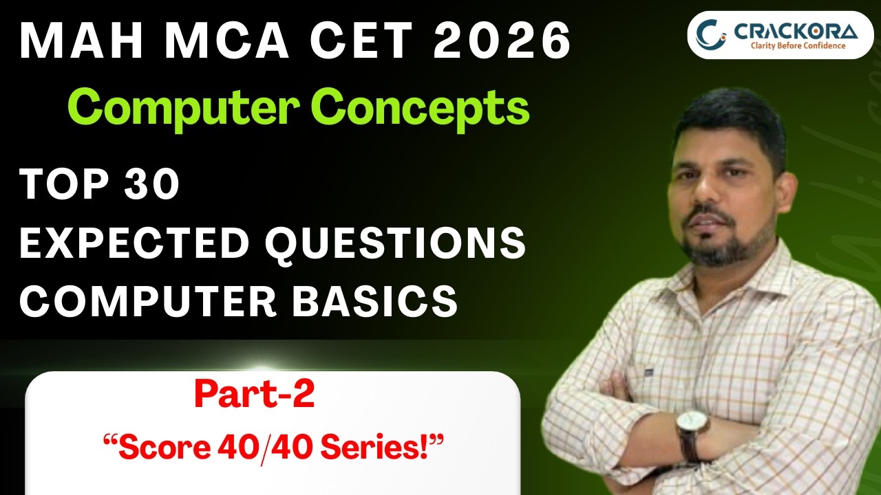 MAH MCA CET 2026: Top 30 Most Expected Computer Basics Questions | Must Watch Before Exam