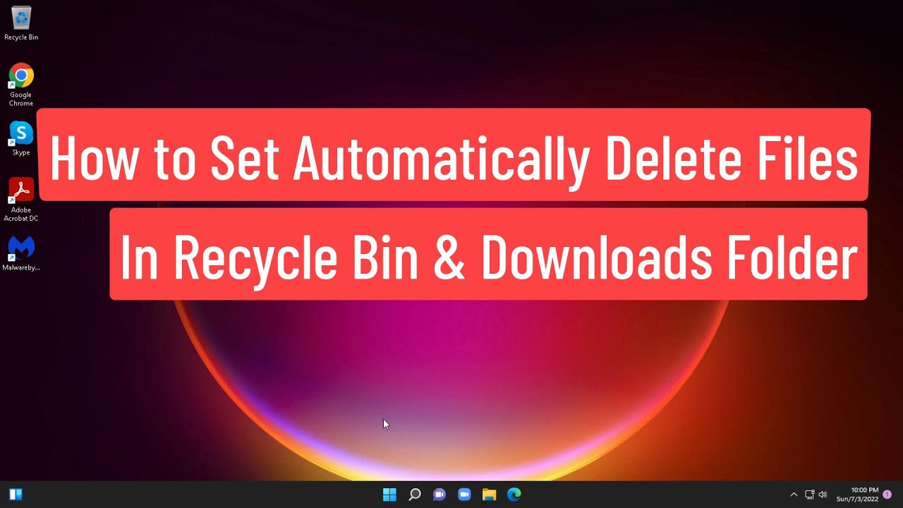 How To Set Automatically Delete Files In Recycle Bin & Downloads Folder On Windows 11