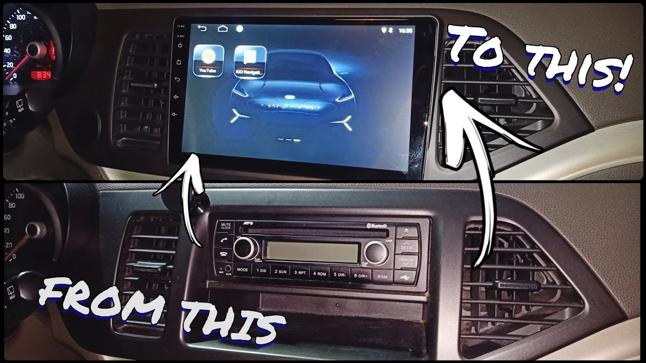 Установка экрана Android в Kia Picanto/Утро 2015