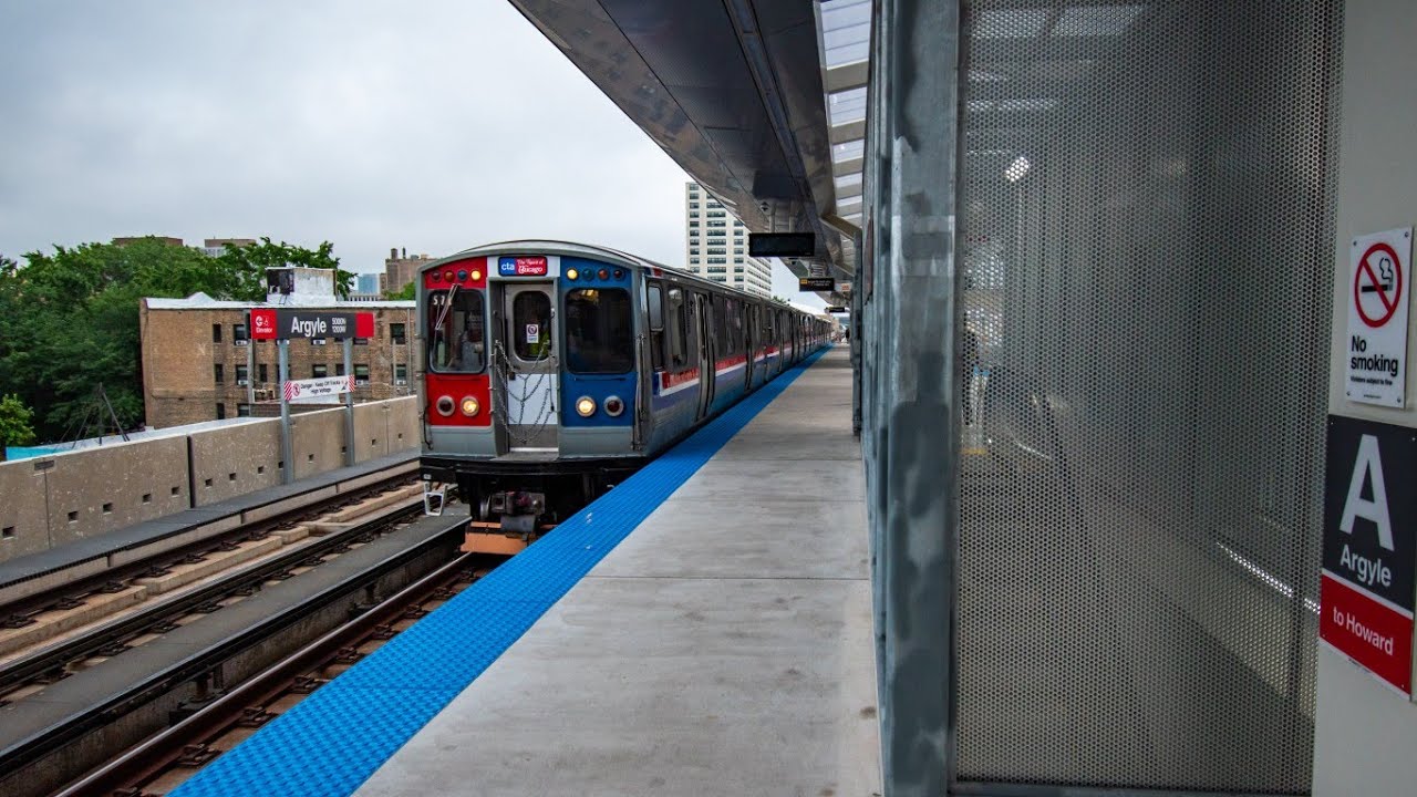 CTA trains at RPM Argyle Station 7/25/25