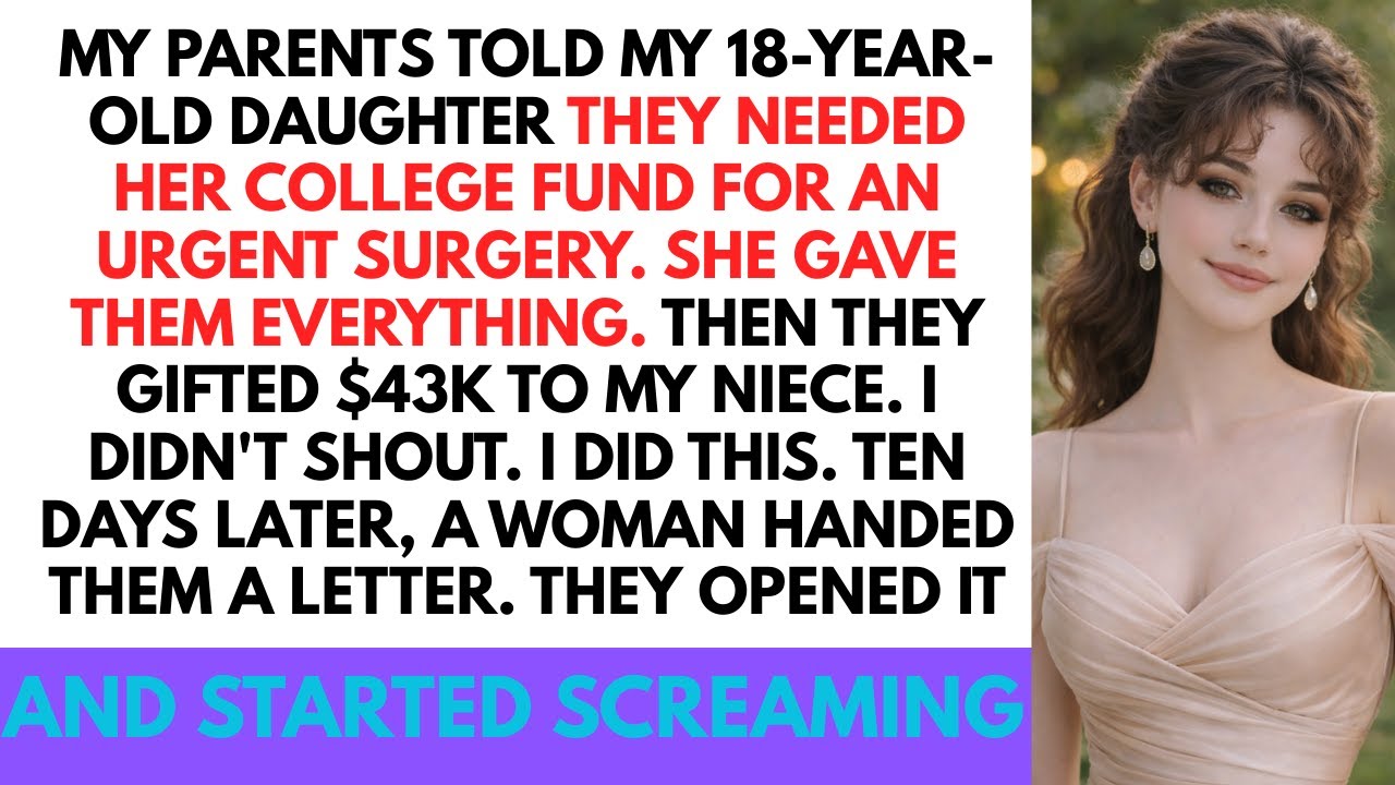 MY PARENTS TRICKED MY DAUGHTER INTO GIVING THEM HER COLLEGE FUND—THEN GIFTED $56K TO MY NIECE