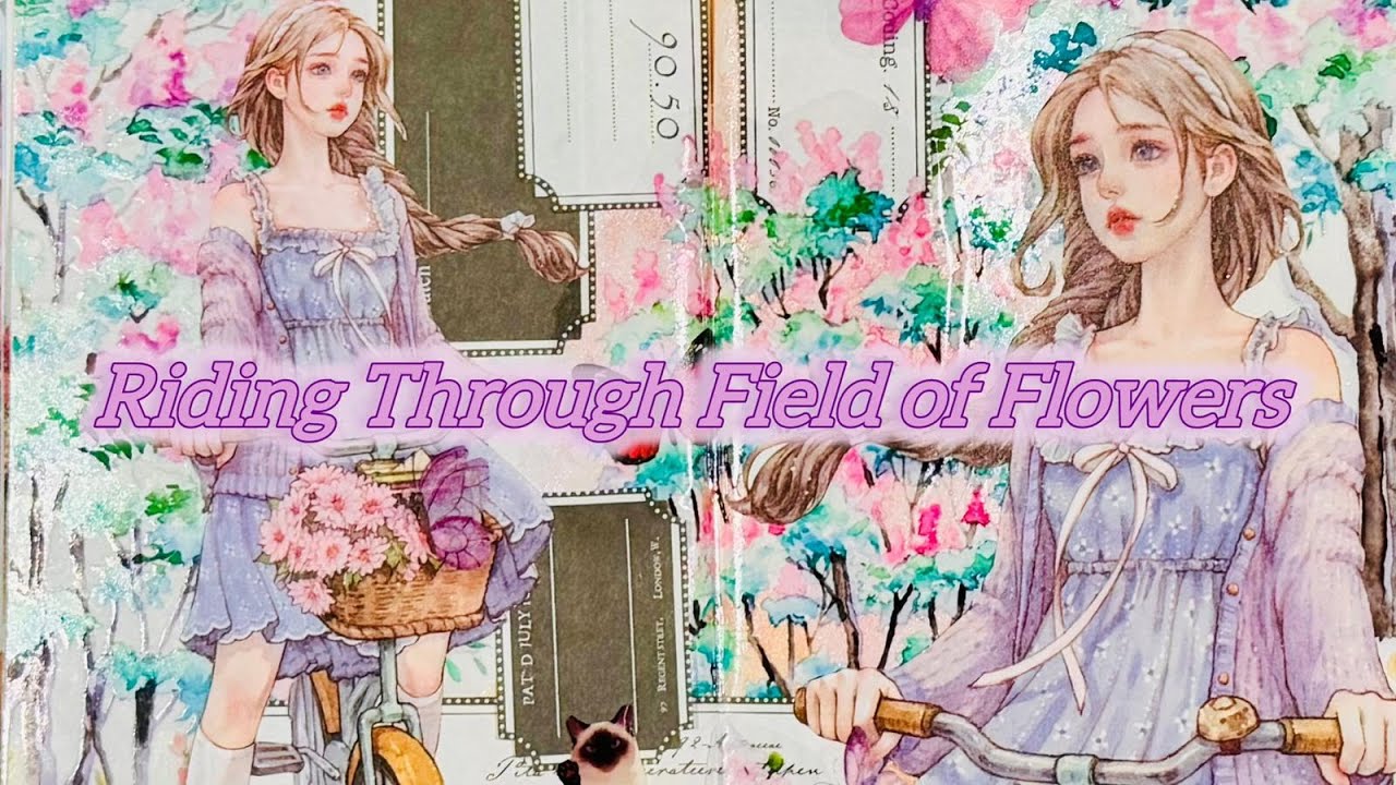 Wheels of Wonder: Riding Through Fields of Flowers