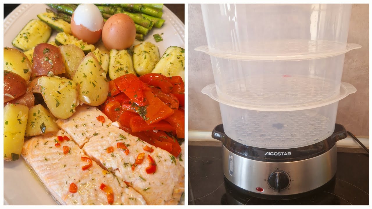Salmone e Vegetali al vapore - Con la vaporiera Aigostar un risultato mondiale!