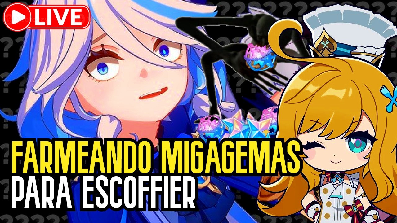 FARMEANDO PROTOGEMAS PARA ESCOFFIER, HABLANDO Y REVISANDO CUENTAS LUNA IV Genshin Impact 6.3 en vivo