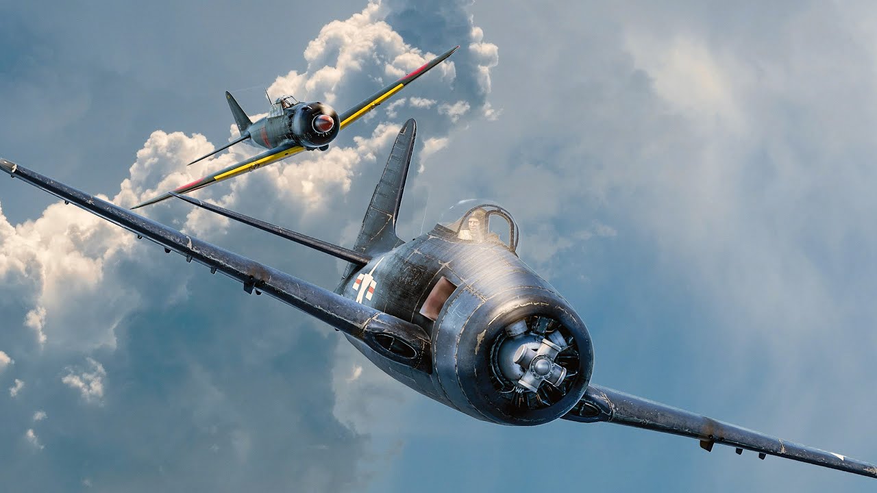 WarThunder cinematic : ベアキャット vs 零式艦上戦闘機五二型