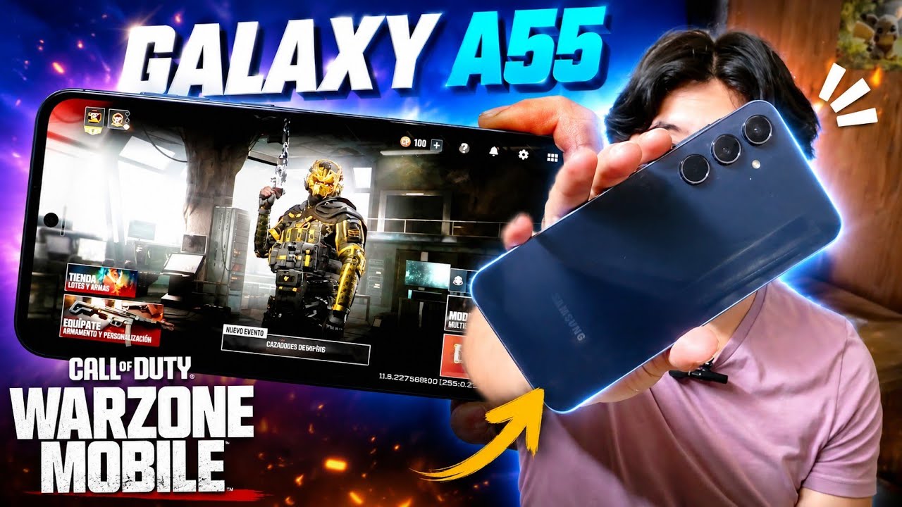 SAMSUNG GALAXY A55 WARZONE MOBILE | GAMING TEST - RobertMas #gamingtest #a55 #samsunga55 #gaming 