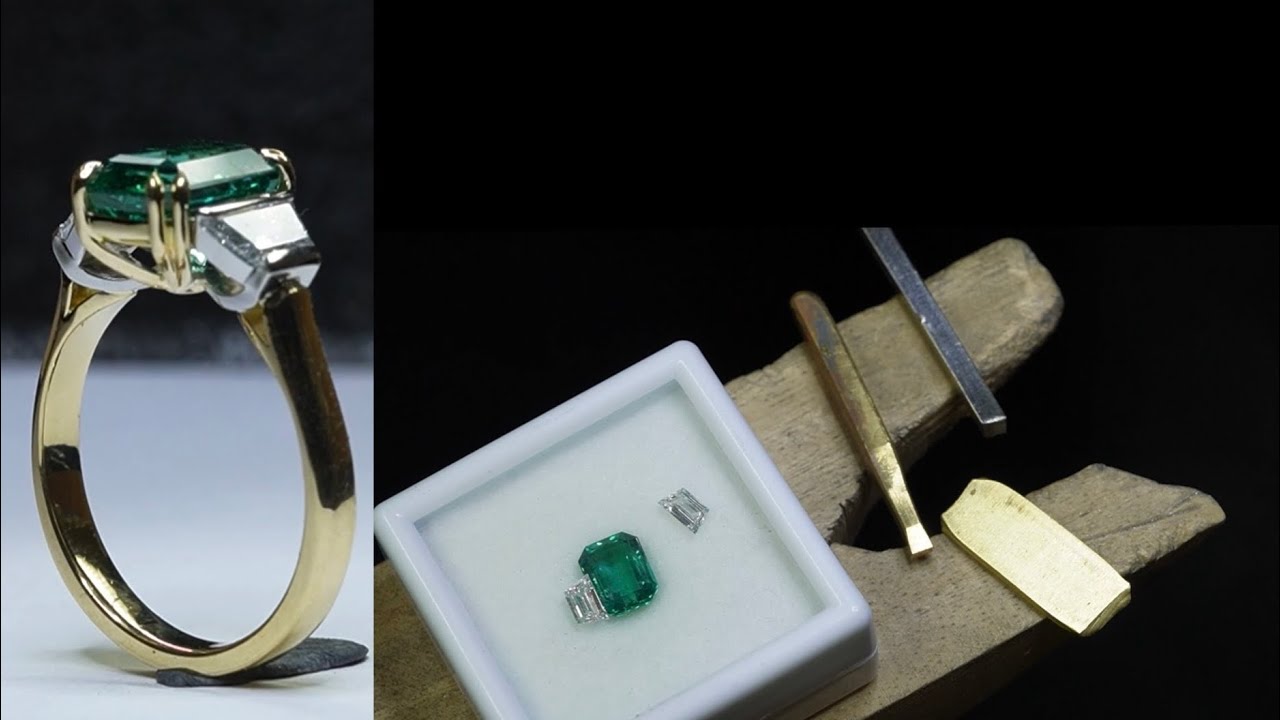 Making a High-End Emerald Engagement Ring Completely by Hand 