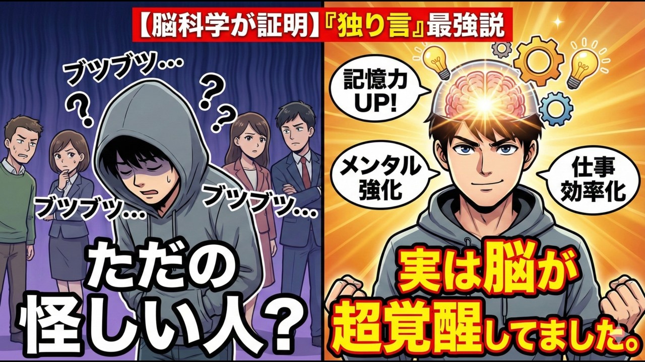 街中でブツブツ言ってる「ヤバい人」...実は脳が覚醒状態でした。【脳科学が証明】