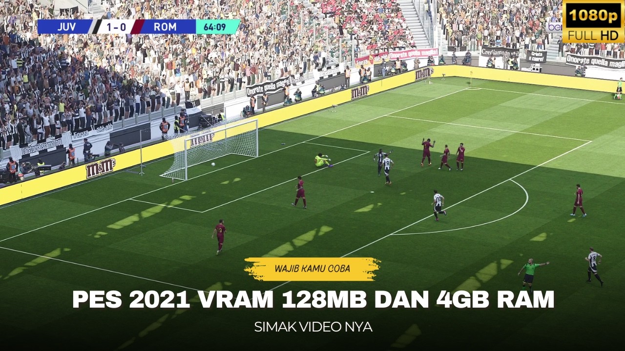PES 2021🔥DI LAPTOP VRAM 128MB 4GB RAM? BISA LANCAR 60FPS? SIMAK VIDEO NYA