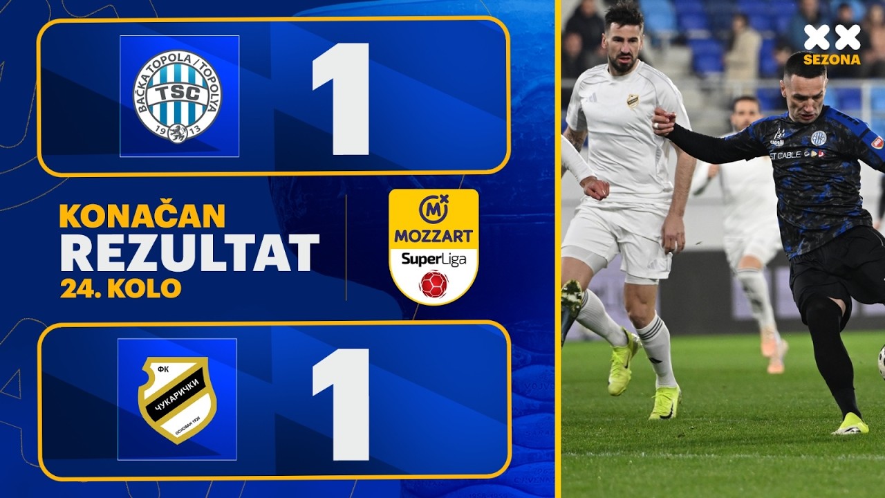 MBSLS 2025/26 - 24.Kolo: TSC – ČUKARIČKI 1:1 (1:0)