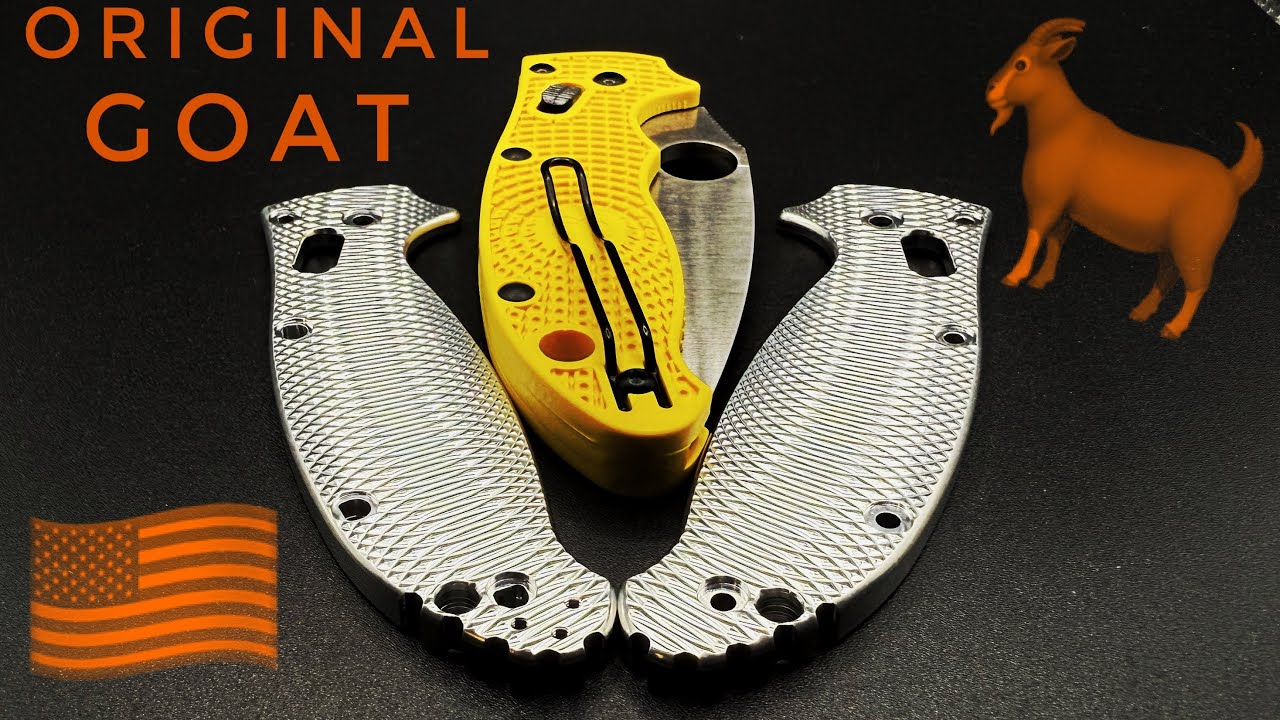 Распаковка оригинальных легких накладок для ножа Spyderco Manix 2.