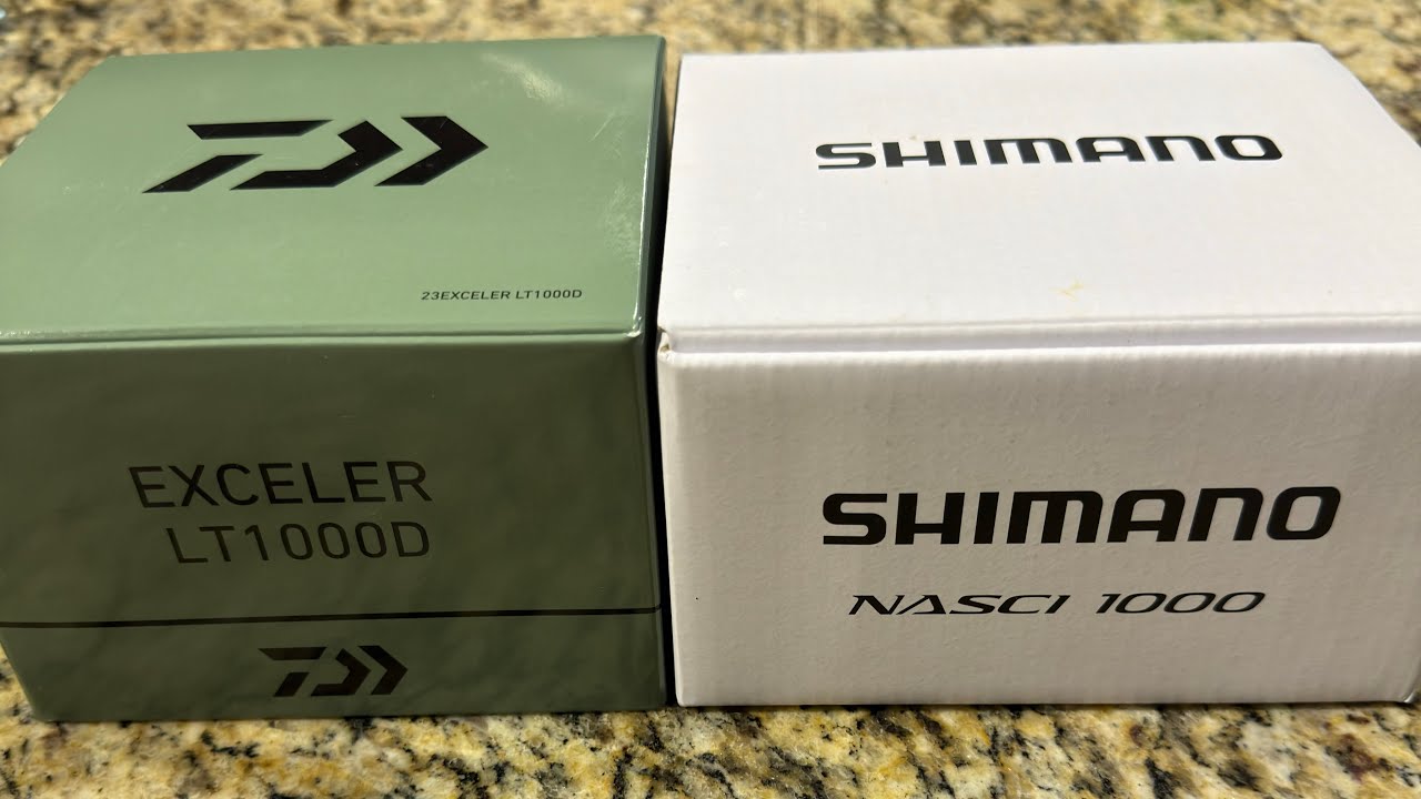 Shimano Nasci 1000 vs Daiwa Exceler LT1000D Team Daiwa
