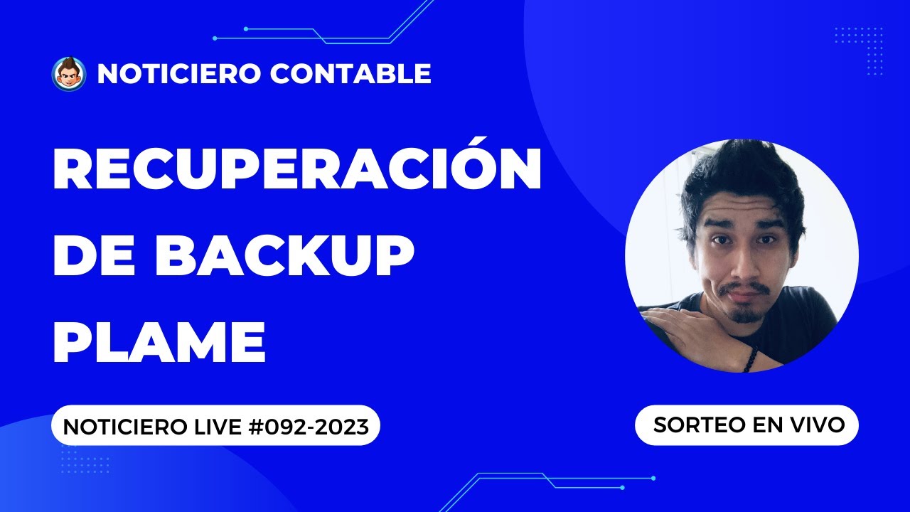 Recuperación de BACKUP PLAME | 