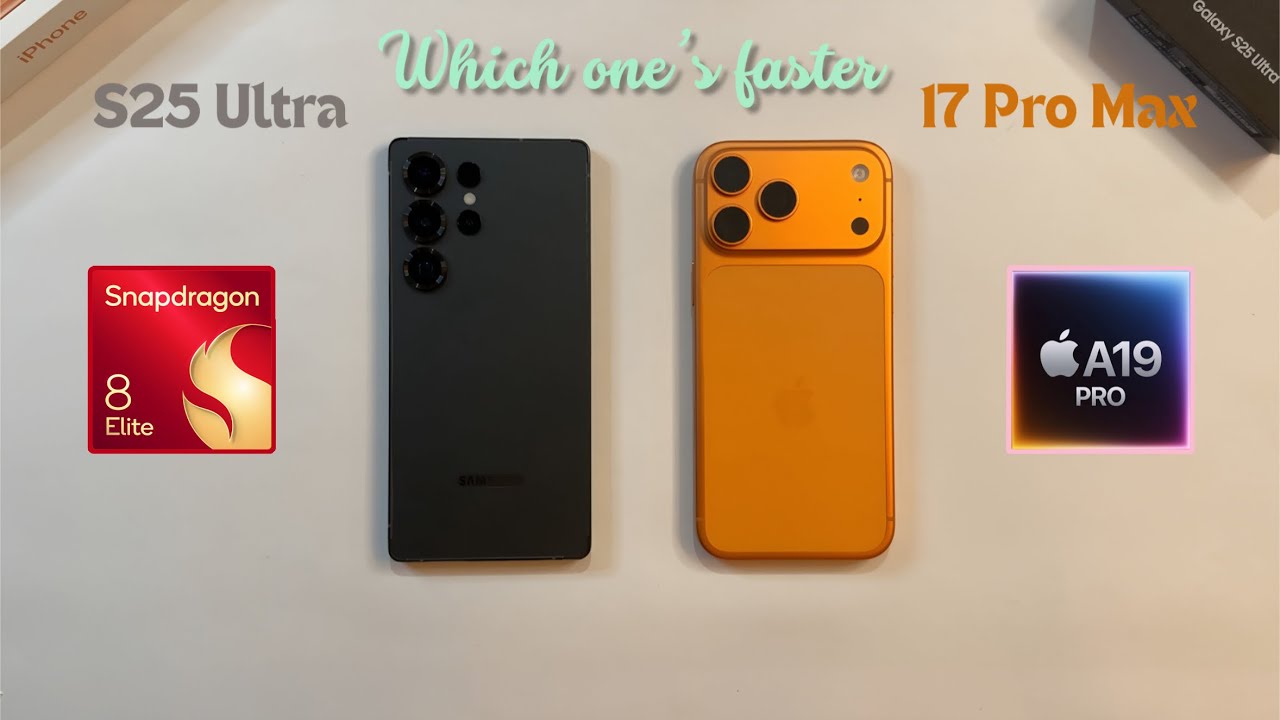 iPhone 17 Pro Max vs S25 Ultra Speed Test 