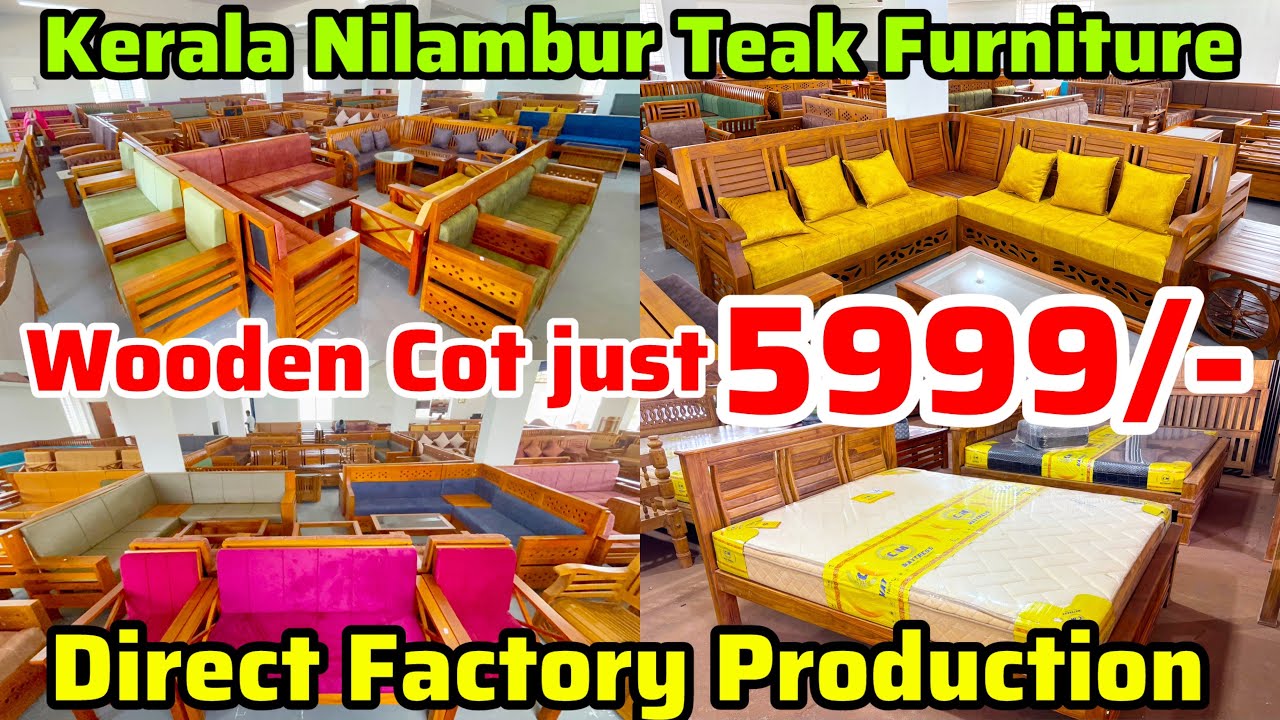 Детская кроватка из тикового дерева всего за 5999/- Nilambur Teakwood Furniture Wholesale | CM Fu...