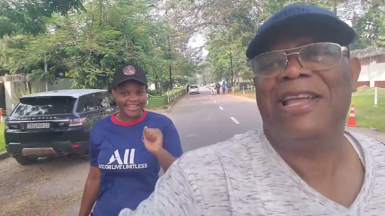 Kinshasa City Tours: Today's Walking exercise in Gombe, Kinshasa.