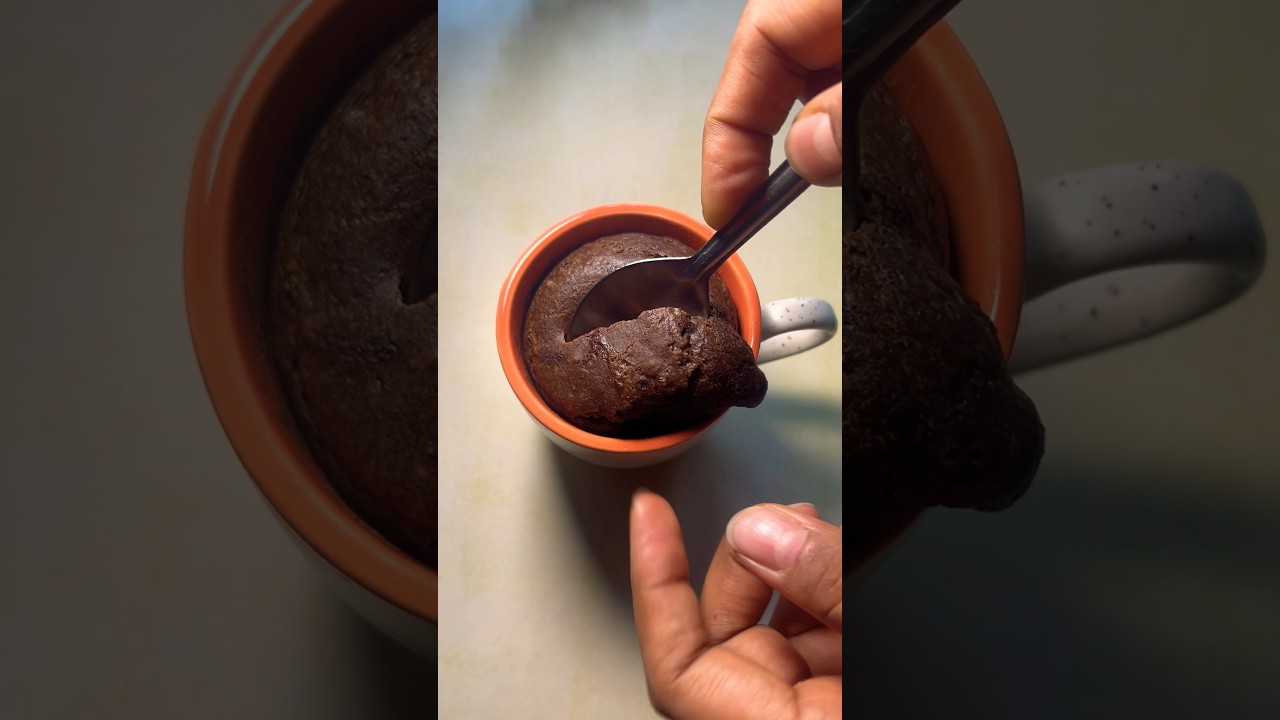 Ragi Mug Cake for Dessert! #mugcake #ragi #nachni #healthy #millet #nooil #quickrecipe #cakelover