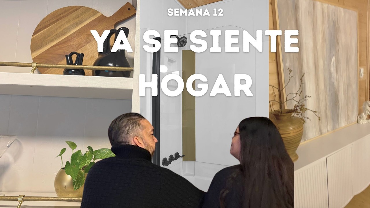 SEMANA 12,  se siente un hogar , encendimos la chimenea, decoración de espacios y detalles finales