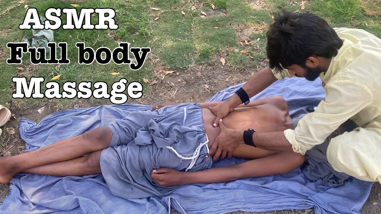 ASMR full body massage for Deep Sleep | back, shoulder, chest, belly button, Foot 🦶 & Head Massage 