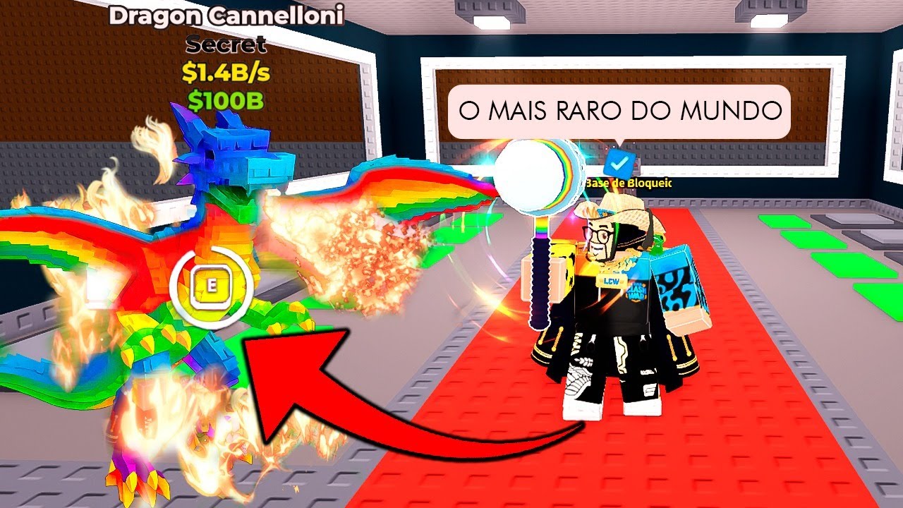 PEGUEI o DRAGON CANNELLONI de 1.4B! 🐉 O PET MAIS RARO do BRAINROT é MEU!