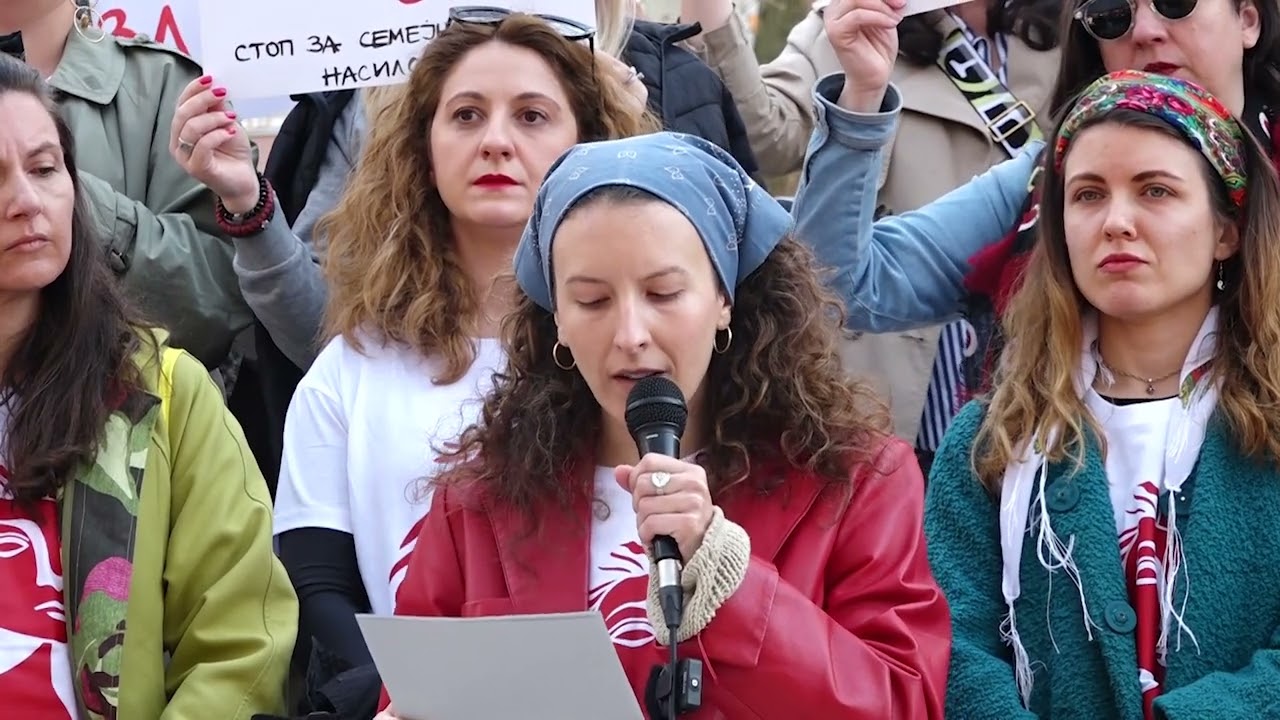 Осмомартовски протест: Местото на жените е во револуцијата, не во црна хроника