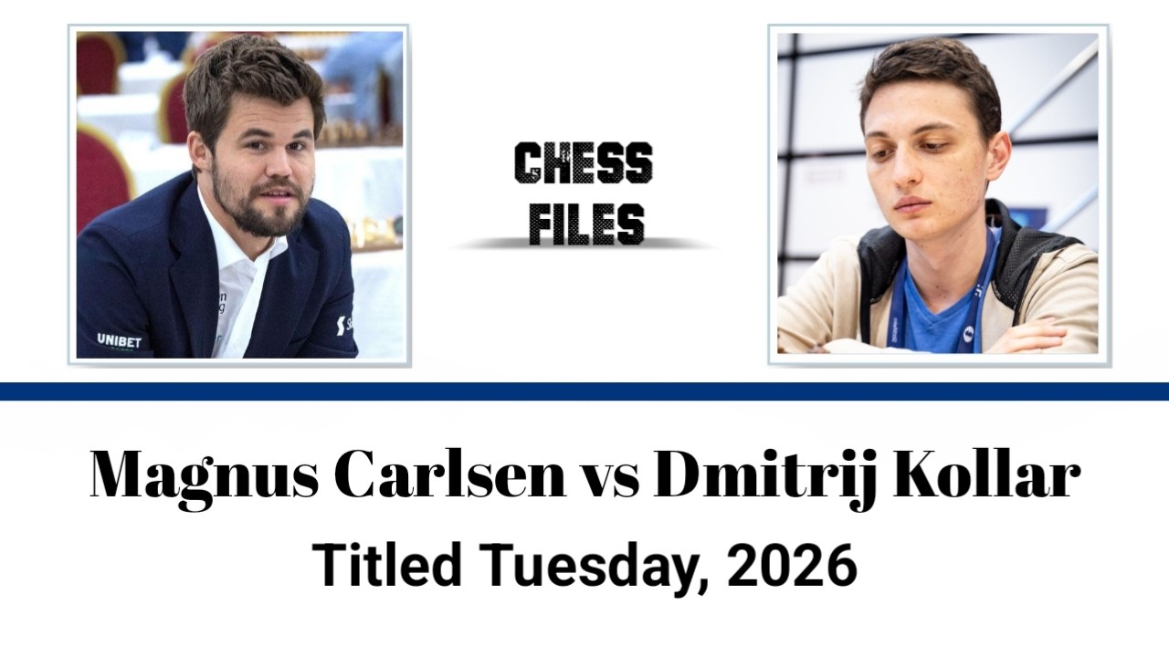 Magnus Carlsen vs Dmitrij Kollar• Titled Tuesday, 2026