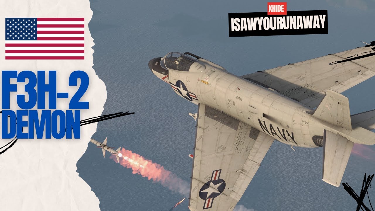 F3H-2 Demon - смотрим как там дела у 9.0 в #warthunder