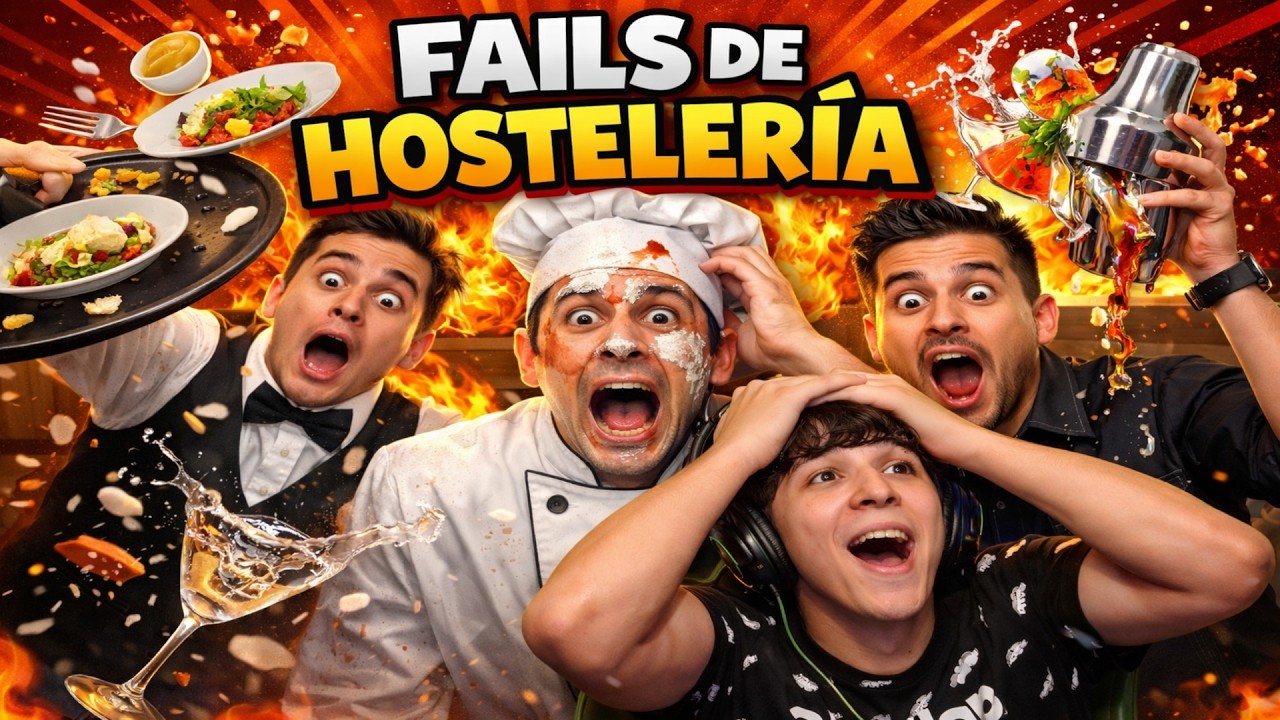 REACCIONANDO A LOS PEORES FAILS DE HOSTELERÍA 😱🍽️