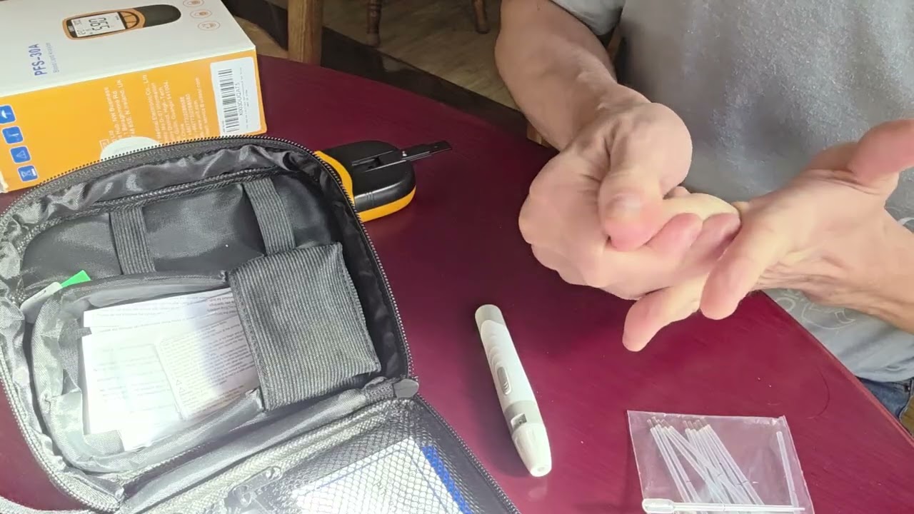 URIT PFS-30A Lipid Cholesterol Analyzer Usage (Warning Blood)