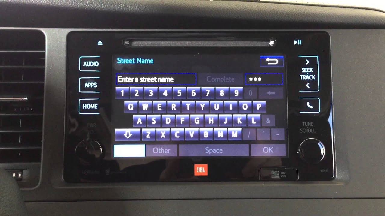 Intro to Navigation in a 2015 Sienna Limited