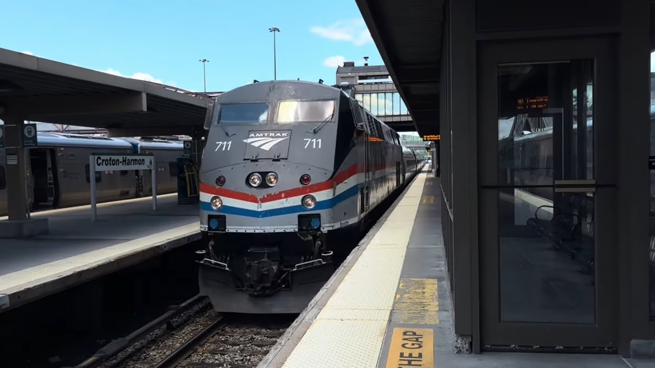 Amtrak Ethan Allen Express Train Ride from Croton-Harmon, NY to Penn Station