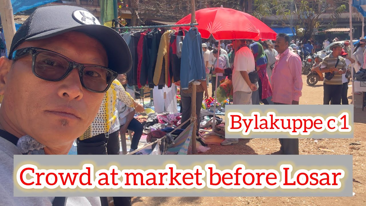 Crowd at market before Losar @Lharden77 #market #business #festival #tibetanvlogger #vlog 