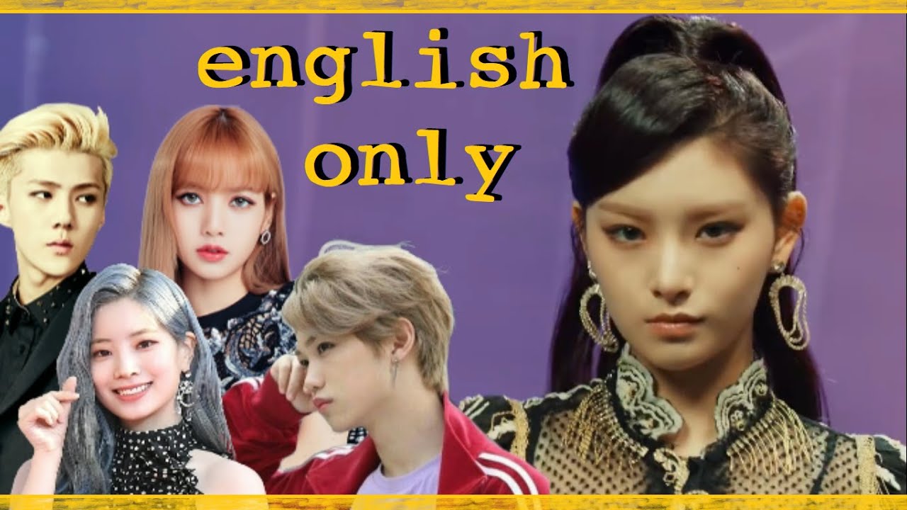 times when idols had only English lines in Kpop songs | BLACKPINK, TWICE & MORE!