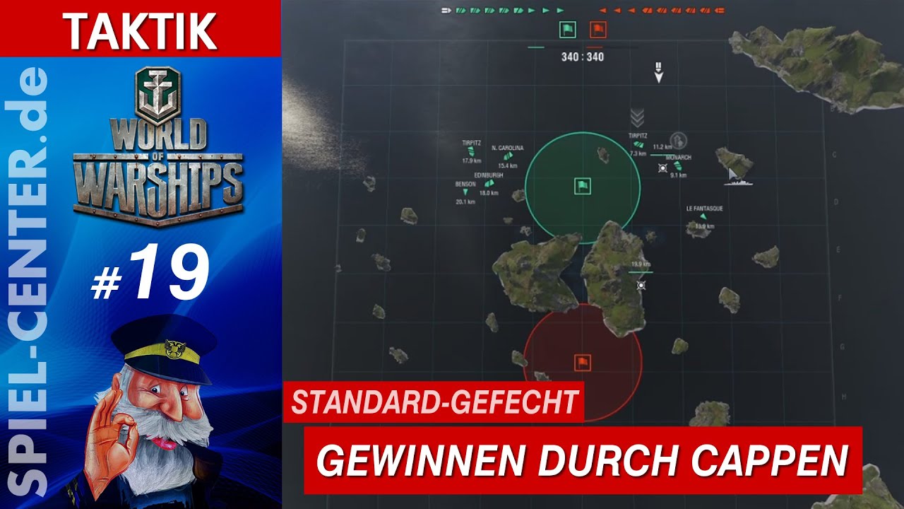 World of Warships Taktik-Tipp #19: Gewinnen durch Cappen ( Standard-Gefecht )