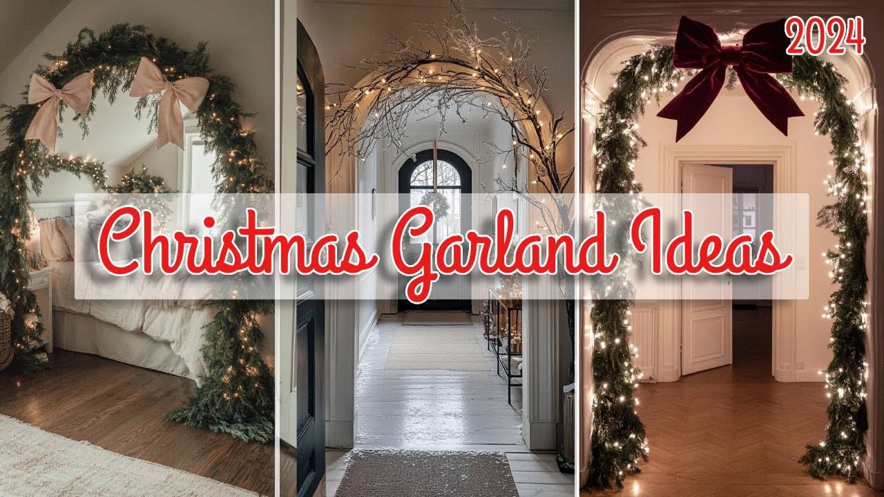 Christmas Garland Ideas 2024 🎄✨ #chrismasdecor