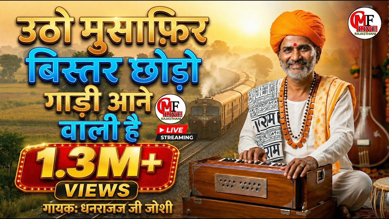 उठो मुसाफिर बिस्तर छोड़ो गाड़ी आने वाली है भजन गायक धनराज जी जोशी