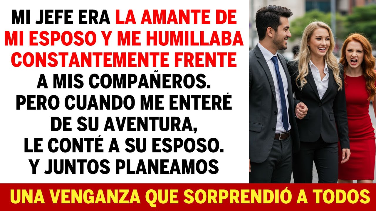Mi Jefe Era La Amante De Mi Esposo Y Me Humillaba Frente A Mis Compañeros. Pero Venganza...