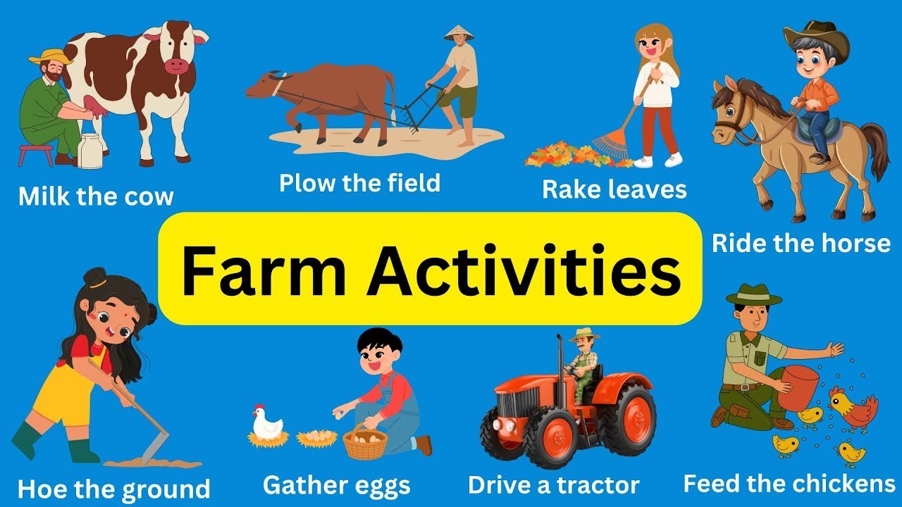 Farm Activities Vocabulary | English for Beginners