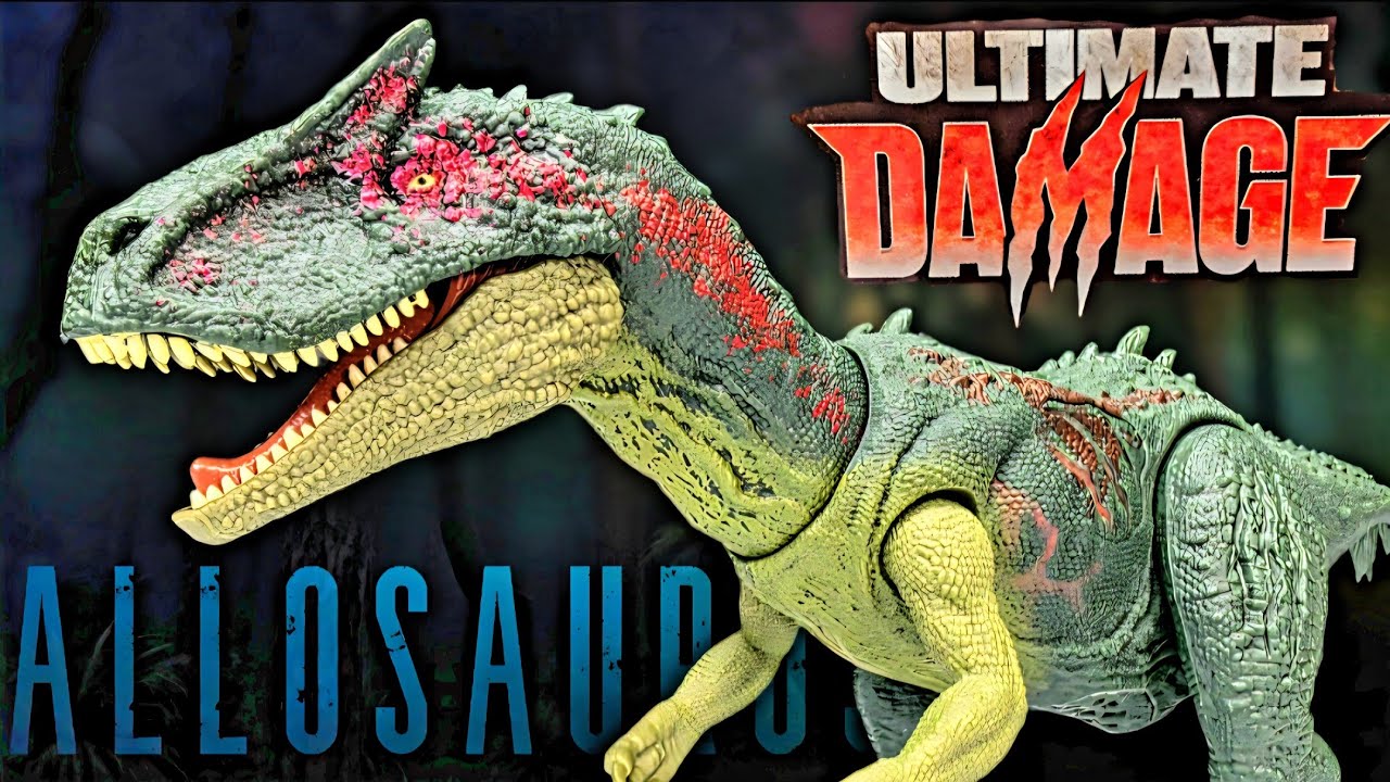 Обзор игрушки Mattel Jurassic World ULTIMATE DAMAGE Allosaurus!!!