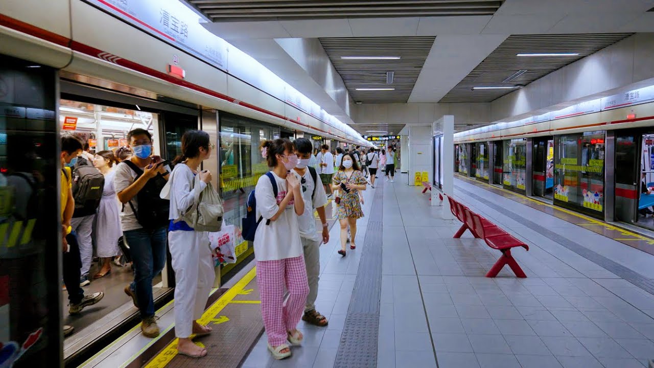 Line 1，Caobao Road，Shanghai Metro 【4K】