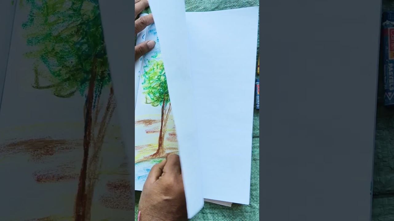 #how to draw pastel landscape 