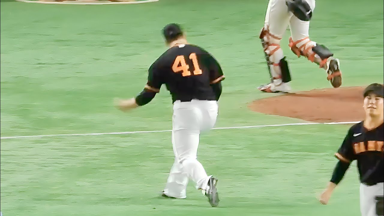 【スーパーリリーフ】大勢退場で緊急登板の中川皓太、大ピンチを見事に抑えてド派手ガッツポーズ！